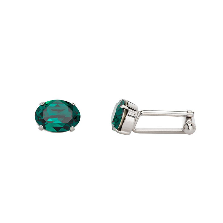 Butoni  Cristale Swarovski Emerald Cadou Barbati
