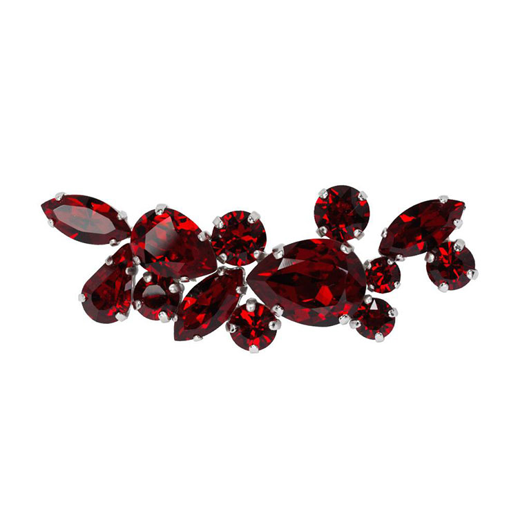 brosa cristal swarovski siam, placat cu rhodiu