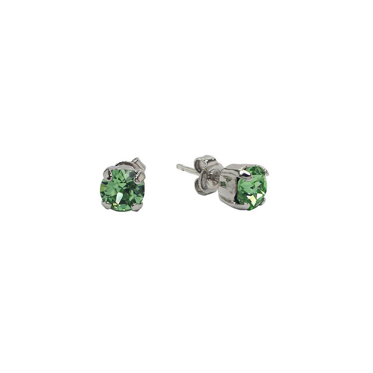 Set bratara cu cercei cristale Swarovski emerald, peridot