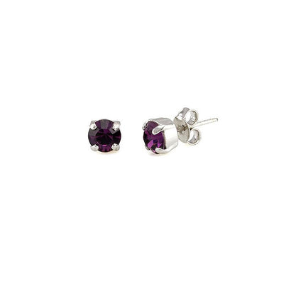 Cercei  swarovski mici  Amethyst