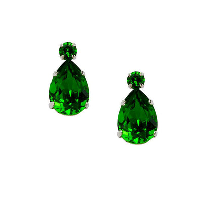 Cercei  swarovski eleganti Fern Green