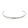 coronita mireasa cu pietre swarovski  cod 8204 perle crem