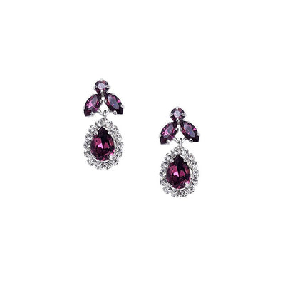 Cercei  swarovski mici  Amethyst