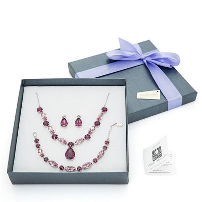 set bijuterii cu cristale swarovski  Amethyst