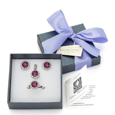 set bijuterii cu cristale swarovski  Amethyst