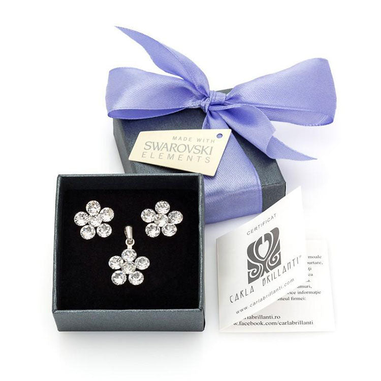 set bijuterii cu cristale swarovski  