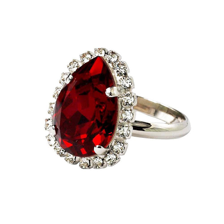 Inel cu cristale  Swarovski  Siam