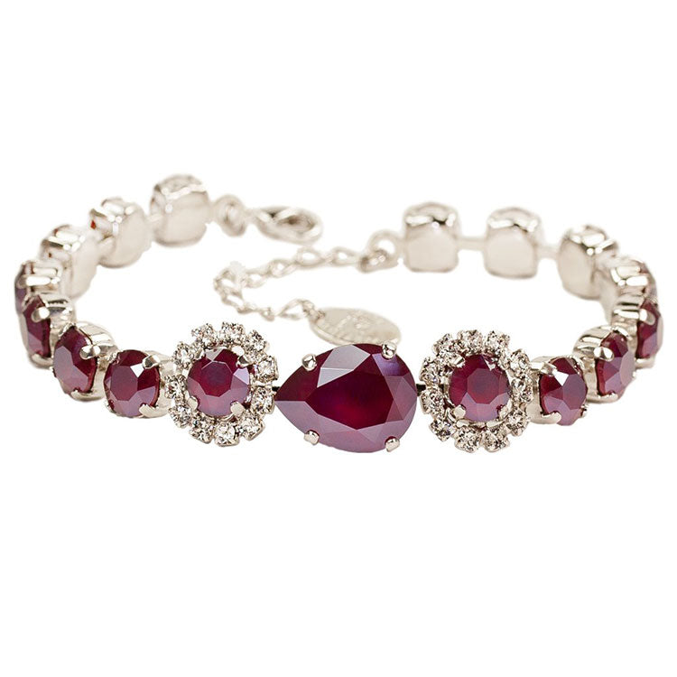 Bratara cu cristale swarovski placat cu rhodiu