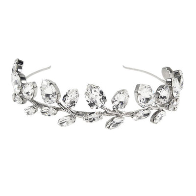 Diadema mireasa cu pietre swarovski  albe