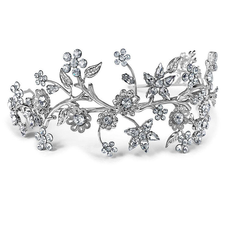 coronita mireasa cu pietre swarovski