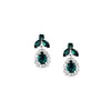 cercei swarovski eleganti mici emerald