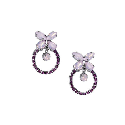 Cercei  swarovski mici  Amethyst